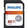 Philips Ultra Speed SDHC Card 32 GB UHS-I U1, velocità di lettura fino a 80 MB/s, V10, scheda di memoria per fotocamere, tablet, PC, lettore di schede, video Full HD