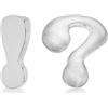 Tuscany Silver Orecchini a lobo con punto interrogativo e punto esclamativo in argento sterling per donna