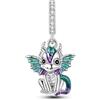 Hapour Ciondoli compatibili con bracciali Pandora, Ciondoli pendenti in argento sterling per bracciali Collane Cuori Farfalla Drago Animali marini Pendenti da viaggio Perline Ciondoli fai da te