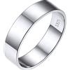 Bestyle Anello da Donna in Argento 925 Coppia Uomo Anello in Argento Donna Anelli a Fascia Donna 5mm Misura 22