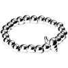 Purelei Oceanside Ring - Anello elastico con conchiglia e perle in acciaio inox - Taglie S/M & M/L - Acciaio inossidabile in oro, argento o oro rosa - Regolabile - Fidget - Anxiety, M-L, Acciaio