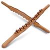 Fefod Guasha Strumenti Per Massaggi, Bastone Massaggiatore Professionale In Legno, Manuale Gua Sha In Legno Massaggio, Per Collo Vita, Marrone 31 Perline