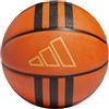 adidas Unisex - Adulto 3-Stripes Rubber X3 Basketball Recreation Ball, Basketball Natural/Black/Gold Metallic, 6