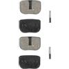 cyclingcolors Pastiglie freno scooter compatibile con BRIGMTON DUALTRON JOYOR KAABO KUGOO OVEX SKATEFLASH TNE VSETT ZERO materiale organico resina frenata silenziosa progressiva, 2 coppie