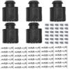 OTOTEC Kit di riparazione presa connettore femmina per sensore auto a 6 pin 1J0973713 con terminali e tappi di tenuta per applicazioni di sensori automobilistici