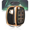 LELNOOS Cover Chiave Auto, Silicone Custodia Chiave Protettiva Copri Chiavi per Hyundai i10 i20 i30 i35 i40 ix20 ix35 Tucson Bayon Santa Fe Kona Elantra Sonata Accent Ioniq Creta Verna, Flip S