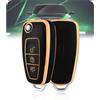 LELNOOS Cover Chiave Auto, Silicone Custodia Chiave Protettiva Copri Chiavi per Ford Focus MK3 MK4 ST Line Turnier Zetec Fiesta Transit Tourneo Custom Connect Courier Grand C-Max Kuga Puma Mondeo