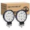 SKYWORLD 2 Pcs Faro da Lavoro Led, 3.2 pollici 42W Rotondo Spot Luci di Lavoro a Led mini fari barra led fuoristrada per 4x4 Auto Moto Off Road Trattore Camion SUV ATV, 6000K Faretti Fendinebbia