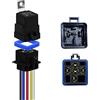 GUUZI 30/40 AMP 12V DC Relè Impermeabile con Cablaggio, Relè Automobilistico SPDT a 5 Pin, Fili di Rame Stagnato 14 AWG per Impieghi Gravosi, per Automobili Camion Van Moto Barca