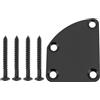 Be In Your Mind 1 Piastra Per Manico Per Chitarra Curva A 4 Fori Con Viti Compatibile Con Telecaster Compatibile Con Stratocaster Manico Basso Nero
