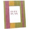 Romimex Cornice portafoto verde fucsia resina 2 x 15 x 10 cm