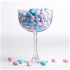Decoraparty Calice Porta Confetti Trasparente, Bicchiere Gigante Maxi Centrotavola Coppa da Tavola per Caramelle Cioccolatini Portaconfetti Confettata - Diametro 16 cm x Altezza 24 cm