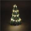 EMOS - Albero di Natale a LED in carta, 15 cm - Albero di carta pieghevole, catena luminosa 35 LED, bianco caldo - Timer 6/18h, funzionamento a batteria (2 x AA) - Durata 10000 ore - per interni