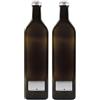 mikken Viva Haushaltswaren Gabriele Hesse e.K. F1031000A/X - Bottiglia per olio, in alluminio, marrone, 2 pezzi