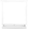 Blindecor Tenda avvolgibile trasparente su misura, colore bianco, 115 x 250 cm (larghezza x altezza), dimensioni tessuto 112 x 245 cm, tenda trasparente per finestre