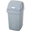 Addis 518460 Eco - Cestino per rifiuti in plastica riciclata, 100% riciclata, 10 litri, grigio chiaro