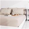 Atmosphère Lenzuolo con Angoli, Beige (Ecru), 140 x 190 cm