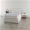 Italian Bed Linen Topper Singolo 80x195 Made in Italy con Fibra di Tencel per Massimo Comfort