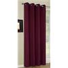 Gardinenbox Tenda Oscurante, con Occhielli in Micro Raso, Opaca 20405, 20405, Metallo, Bordeaux, 245 x 140 cm
