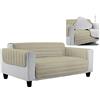 Italian Bed Linen Datex Copri Divano Trapuntato Doubleface, 100% Microfibra Anallergica, Tortora/Grigio Chiaro, 1 Posto