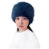 Lina & Lily Fascia Donna Invernale in Pelliccia Sintetica Pelo Lungo (Blu Notte)