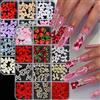 Tastetreasure Set di 300 ciondoli per unghie 3D XXL, in resina e metallo, decorazioni per nail art, con pinzette e penne per dotting, accessori per unghie da donna