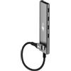 goobay Hub USB-C a 4 porte, 5 Gbps USB 3.2, dongle adattatore multiporta con 4 porte per MacBook Pro/Air, iPad Pro, laptop e altri dispositivi di tipo C - 76564
