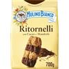 Mulino Bianco Biscotti Frollini Ritornelli con Cacao e Mandorle, Senza Olio di Palma, Colazione Ricca di Gusto, 700 g (Confezione da 3)