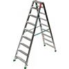 Facal Dupla D-8, 2x9 gradini, 1.99 m - Scala doppia in alluminio - Altezza stimata operativa 3.27 m