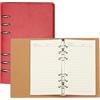 PATIKIL 96 Fogli Taccuino in Pelle Ricaricabile A6 Quaderno Rosso