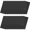 QUARKZMAN Alluminio Etichetta Vuota 50 x 22 x 0.3mm Incisione a Rettangolo Vuoti Carta con 2 Foro per Targhetta Macchina Etichetta Fai da te 25pz (Nero)