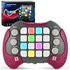 AYESY Fast Push Giochi Fidget Giocattoli, Portatili Console di Gioco Elettronica, Giocattoli Sensoriali Portatili con Autismo, per Ragazzi Ragazze 5-9 Anni, Flashing Quick Press Games per Bambini Rosa