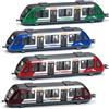 VBACALA Treno Giocattolo Set 4 Pezzi,Treno ad Alta Velocità per Bambini con Funzione di Funzione Rientro & Aggancio,Compatibile con Binari 4CM,Trenino Giocattolo Regalo per 3+ Anni Bambini e bambine