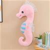 Uixxducc Cavalluccio marino, simpatico cavalluccio marino, peluche, morbido cuscino regalo per bambini/adulti (rosa, 50 cm)