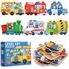 BBLIKE Bambini Montessori Puzzle Giocattoli - Puzzle per Bambini Confezione da 6 Puzzle Jigsaw Puzzle Bambino Giocattoli per 3 4 5 anni Montessori Regali educativi (Trasporto)