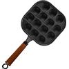 TIKUSAN Takoyaki Pan Ghisa Takoyaki Maker Skillet Piastra Giapponese Polpo Polpo Palla Stampo Maker Manico in Legno 14 Stampi
