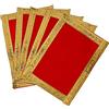 Aditri Creation Set of 5 Mat Aasan Small Pooja Aasan Decorative Cloth for Laxmi Ganesh Multipurpose Pooja Indian Traditional Cultural Ganesha Decorations Festival Item Article Puja Kit(Size:-7 Inch X 10 Inch)(Red)