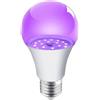 MODOAO Lampadina UV viola illuminazione nera festa lampadina E27 luce notturna 395 nm luce nera solo per tailgating e altre scene diverse (1, bianco)