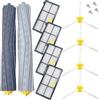 DAKUI Kit di manutenzione di ricambio spazzole in gomma x2, spazzola laterale x4 e filtro x4, compatibile con iRobot Roomba serie 800 900 aspirapolvere robot 860 870 866 886 880 866 890 891 896 960 966 976