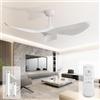 Sofucor Ventilatore da Soffitto 97cm, Silenzioso Ventilatore da Soffitto per Camera da Letto, 3 Pale, 6 Velocità, Timer, Motore DC, Funzionamento Estivo Invernale