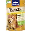 Vitakraft Chicken Veggie, bastoncini di patate dolci e pollo, snack per l'addestramento del cane, come premio (1x 80g)