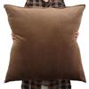 ZZDZW Fodere per Cuscini 80x80 70x70 Velluto Copricuscini Divano Grande Federa Cuscino 60x80 70x70 Copri Cuscino Decorazione Sofa Copricuscino(Marrone scuro,70x70 cm)