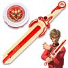 Infinity Nado trottola per bambini in metallo, Battle Tops lanciatore di trottole per bambini, Mini Sword Blazing War Bear, rosso, plastica, 5-12 anni