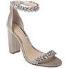 Jewel Badgley Mischka Badgley Mischka Jewel Women's Mayra Heeled Sandal, Gold Glitter, 6.5 M US