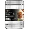 Mastrad - Griglia di raffreddamento - Rivestimento a 2 strati - Senza PFAS e PTFE - Ideale per il raffreddamento di muffin, biscotti, biscotti e torte - Dimensioni 37 x 24,5 cm - Nero