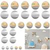 Mellbree 25 pezzi di placche metalliche autoadesive per set Tonie in 3 dimensioni (5x15mm, 10x20mm, 10x30mm), forte forza magnetica per una tenuta sicura, ideale per la decorazione della cameretta dei bambini