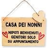 Flores Targhetta in legno idea regalo per i nonni