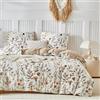 TTCM Set Copripiumino per Letto 150, Copripiumino 220x240 cm, Include 1 Fibra Ultrafine con Stampa Floreale, Copripiumino 220x240 cm + 2 Federe per Cuscino 65x65 cm, con Cerniera