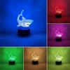 BIRBANN Lampada decorativa a forma di squalo, 7 colori, variabile, lampada 3D, per la cameretta dei bambini, idea regalo di compleanno per ragazzi e ragazze