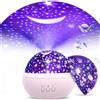FISHOAKY Proiettore Stelle Soffitto, proiettore galassia 8 Colori, Proiettore Cielo Stellato Bambini, 360° Rotazione Led Proiettore, Lampada Proiettore Per Neonati, Regali Natale, Compleanno Regalo